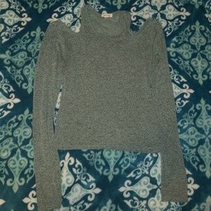 Cold shoulder long sleeve shirt